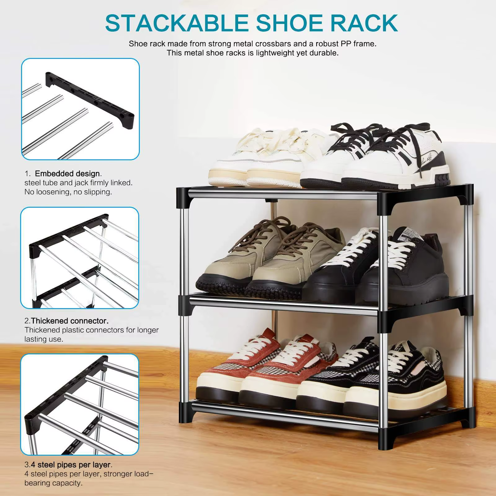 Étagère à chaussures multicouche 3F