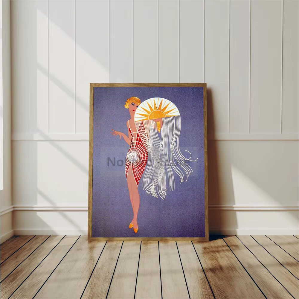 Affiche de peintre Erte de la Renaissance, imprimés de Style français, peinture sur toile Bazzar, images d'art murales, décoration de salle de maison