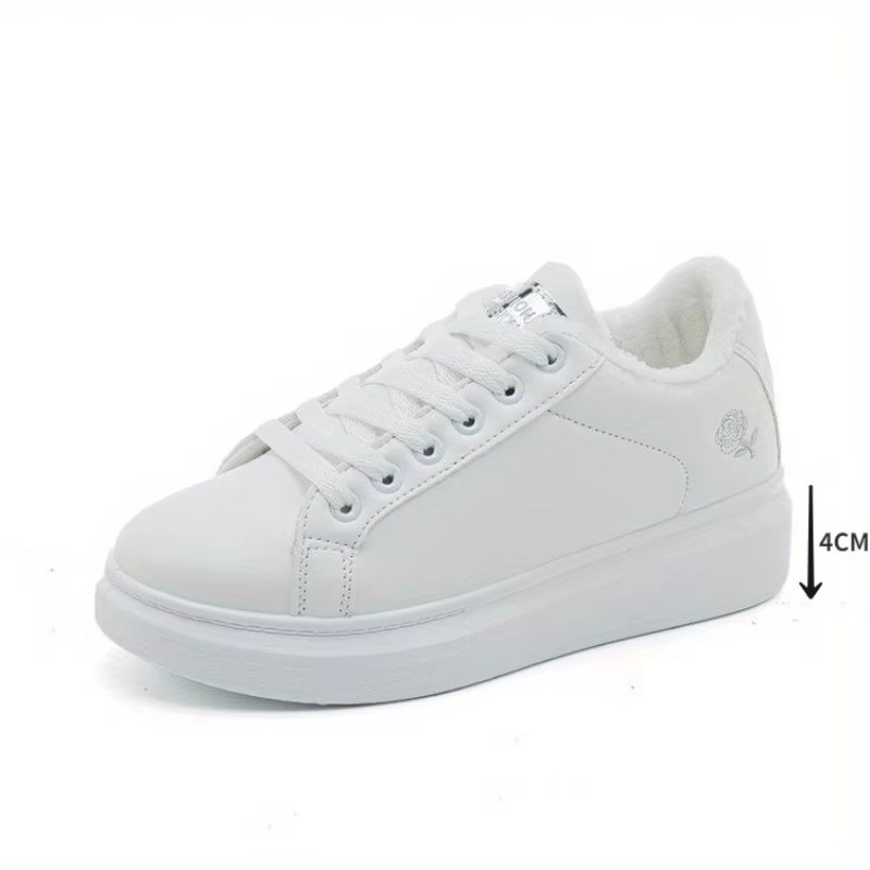Femmes chaussures décontractées nouveau printemps blanc baskets respirant fleur à lacets