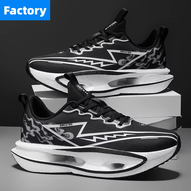Chaussures de course Marathon Spécialité Homme Sport Plaque Carbone Respirantes Ultralégères Femme Confortables Athlétiques Amorti Stabilité Baskets