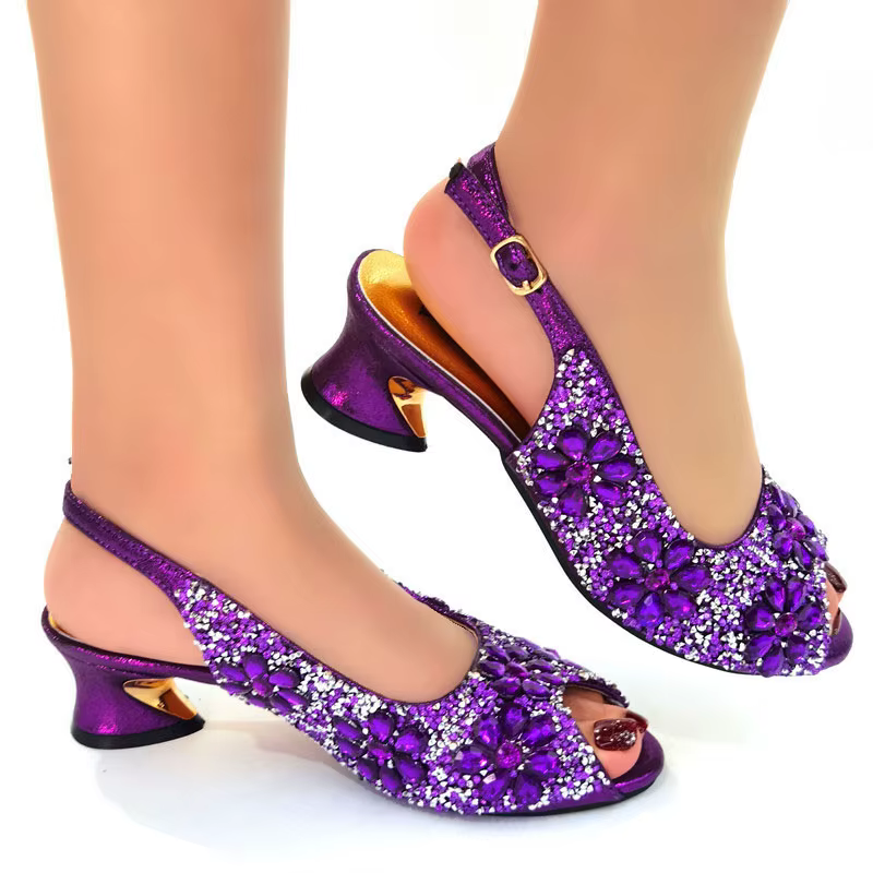 Chaussures de fête de couleur verte