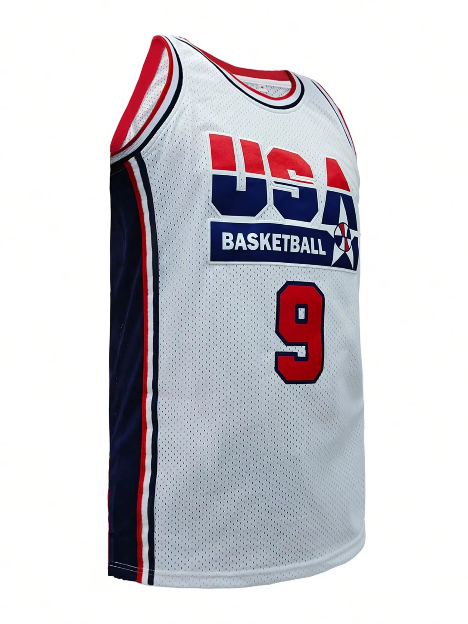 Hommes # Maillot de basket-ball 7, imprimé avec patch USA, débardeur sans manches à col rond pour le basket-ball, les sports, la course à pied, le streetwear, unisexe