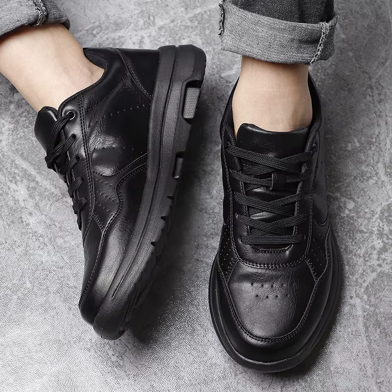 Baskets en cuir non ald pour hommes