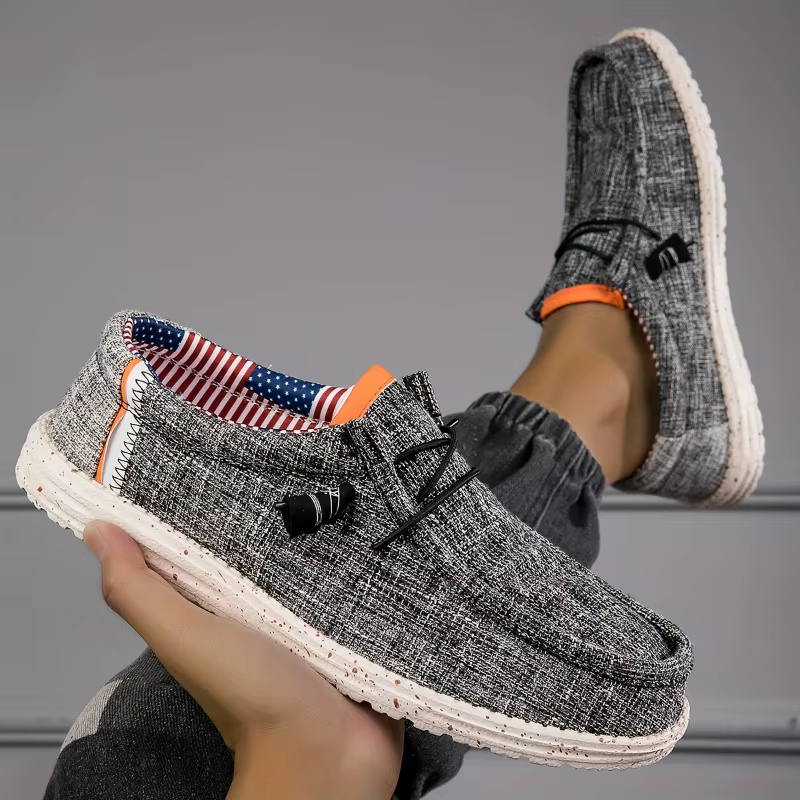 Chaussures pour hommes mocassins en toile