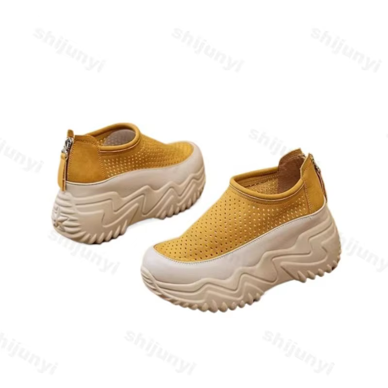 Chaussures plates à plateforme pour femme