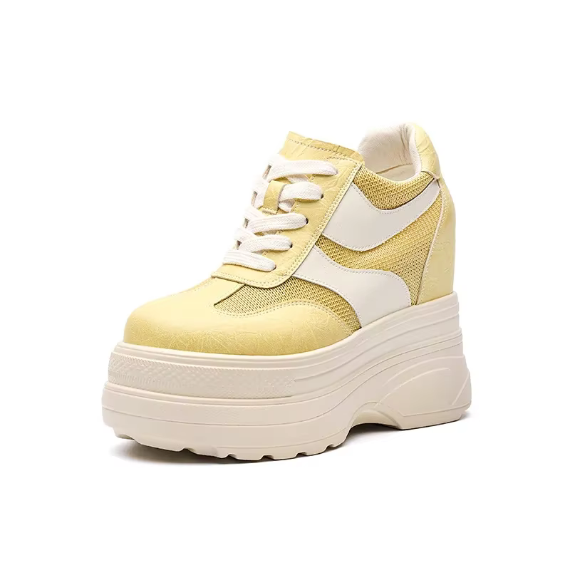 Baskets blanches en cuir pour femmes