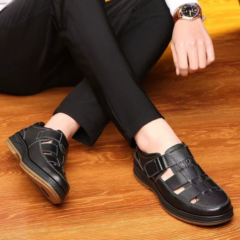Chaussures d'été en cuir pour hommes