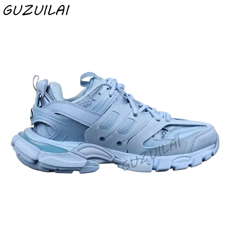 Chaussures de sport tendance colorées pour hommes et femmes. Paire de baskets de style streetwear de haute qualité.