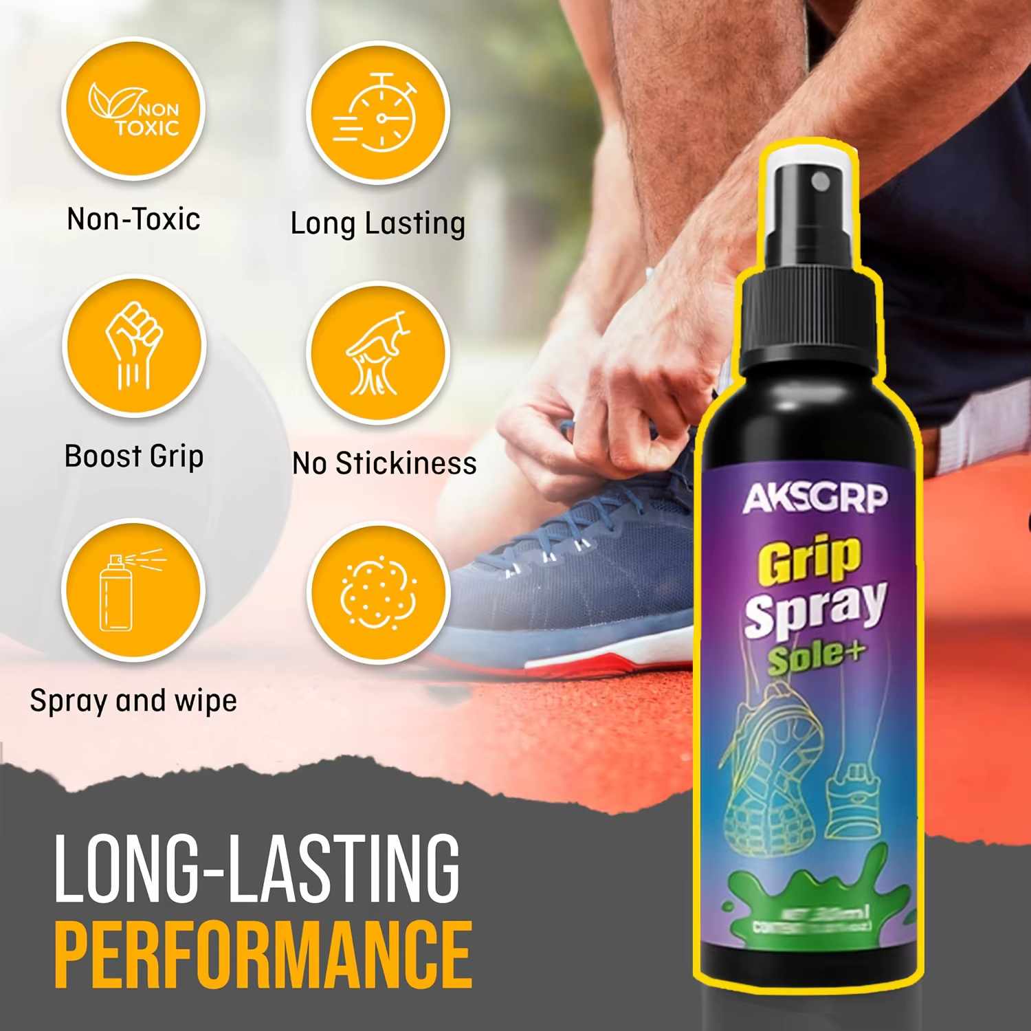 Spray de poignée pour chaussures de basket-ball