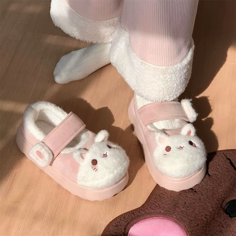 Chaussures antidérapantes en forme de patte de chat de dessin animé