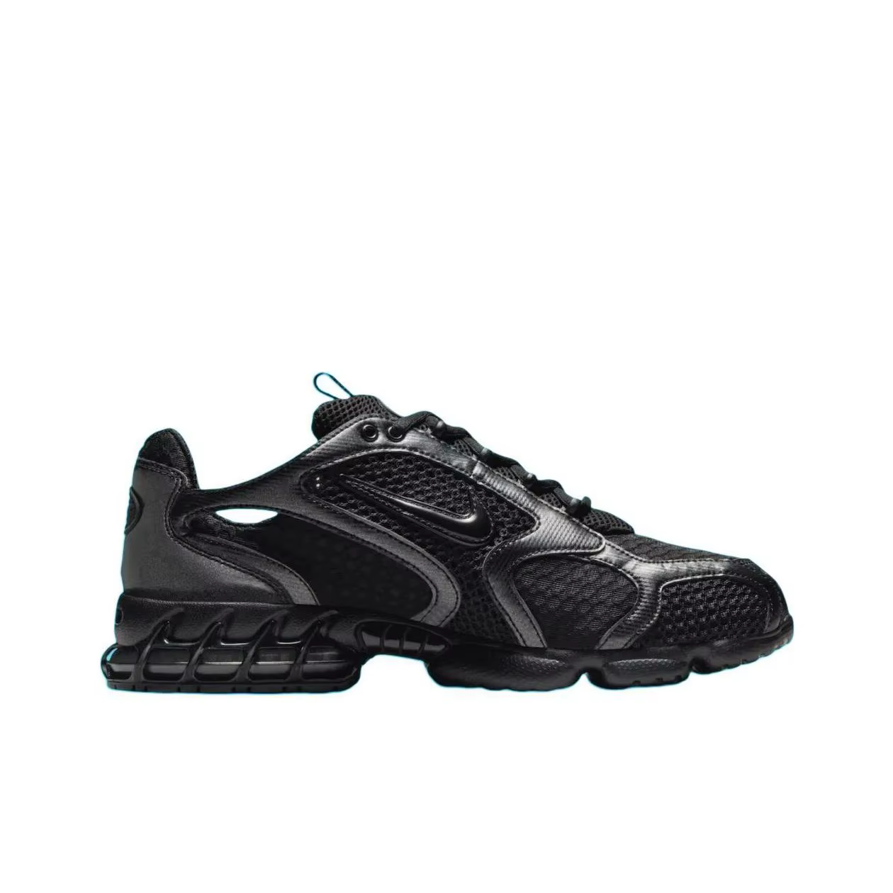 Nike Air Zoom Spiridon Cage 2 Chaussures décontractées confortables à tige basse pour hommes Noir