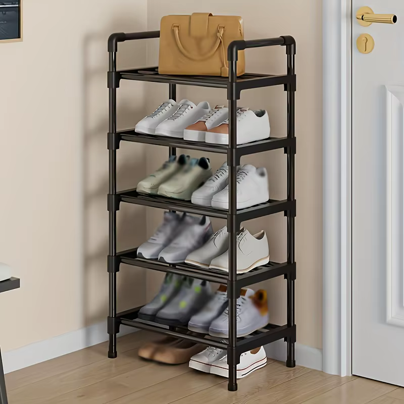 Étagère à chaussures en métal à plusieurs niveaux