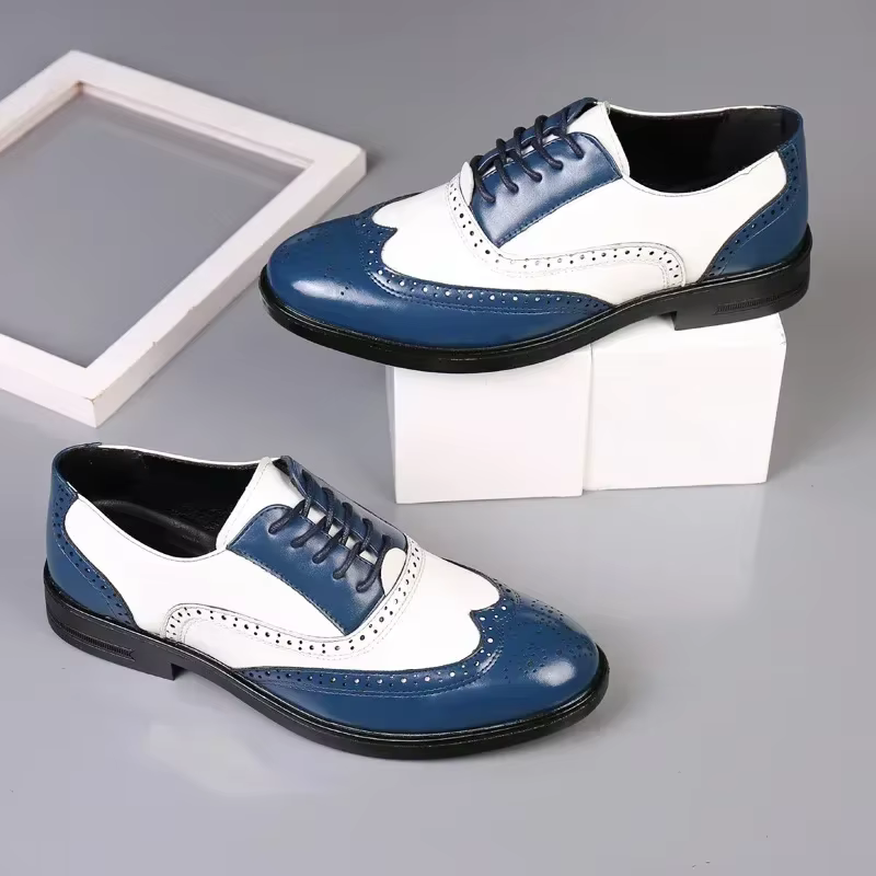 Couleurs mélangées hommes chaussures habillées rétro