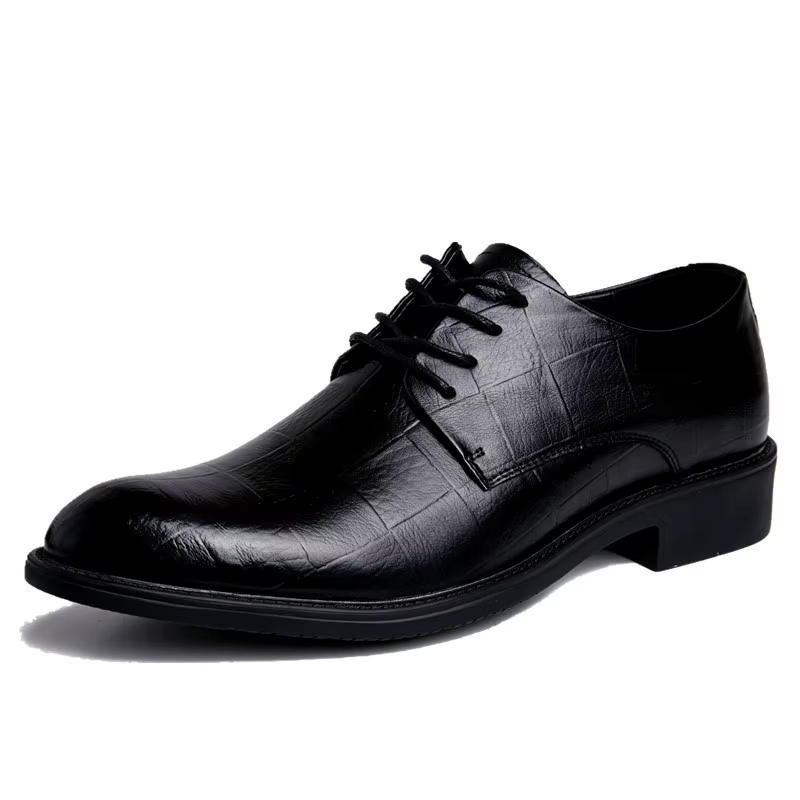 Nouveau noir hommes costume chaussures fête