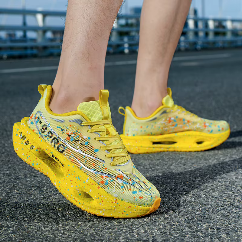 2025 nouvelles baskets pour hommes nuit fluorescente 3.0 plaque de carbone amorti chaussures de course