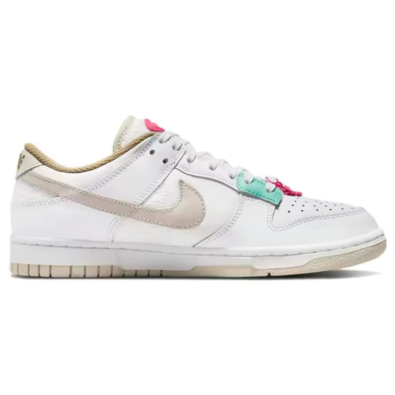 Nike Dunk Street Dance Series baskets basses légères et confortables absorbant les chocs pour femmes blanc rose DX6060-121