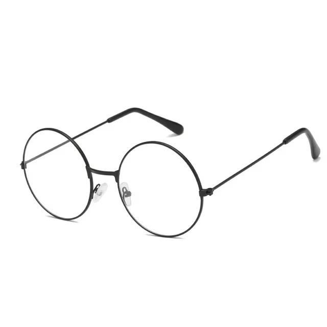 Harried lunettes Cosplay accessoires Anime potiers cadre rond en métal plat rétro Art lunettes adulte garçon vêtements accessoires cadeaux