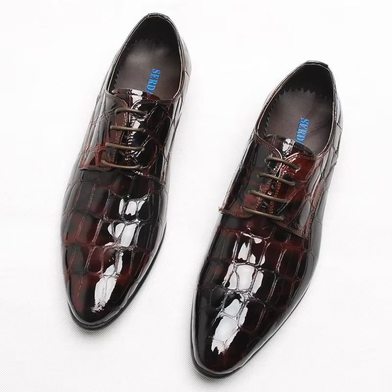 Chaussures en cuir de style européen pour hommes