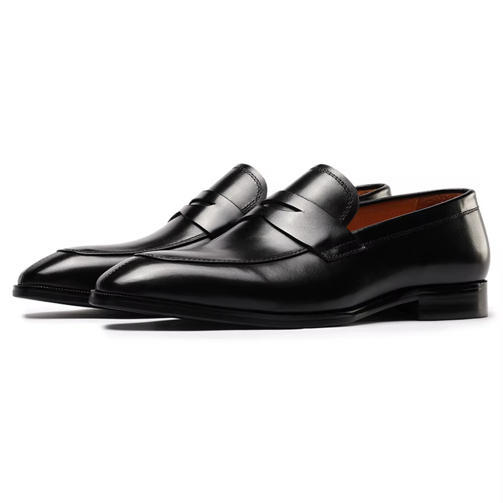 Chaussures décontractées pour hommes en cuir de veau