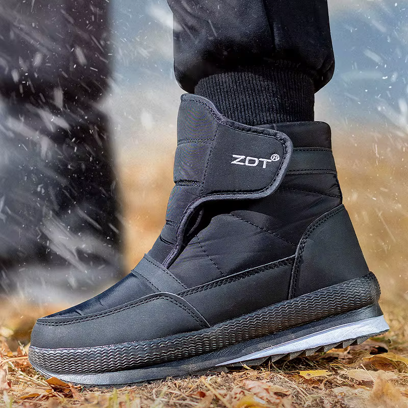 40 ° C hiver épaissir chaud hommes bottes de neige en plein air imperméable confort coton chaussures résistant au froid