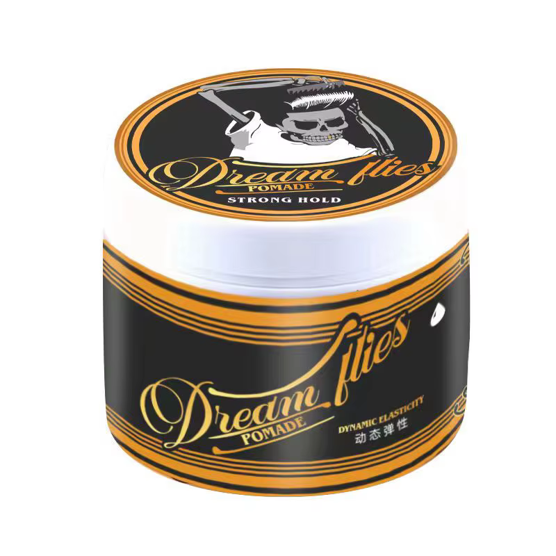 Pommade à cheveux de style vintage pour hommes – Forte tenue toute la journée, look classique brillant et lisse au dos, à base d'eau, non gras