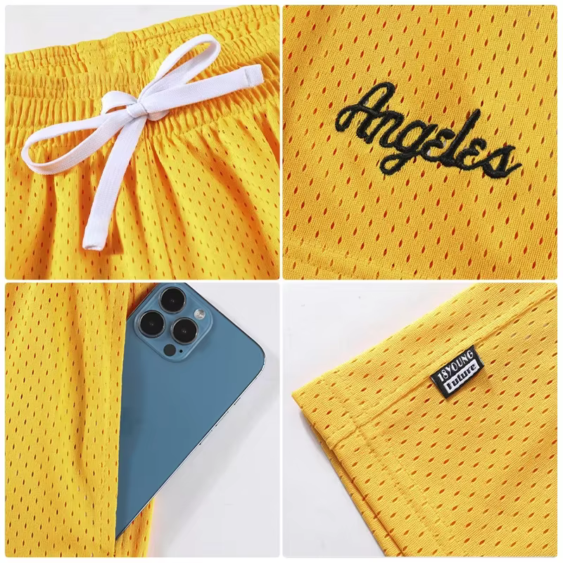 Shorts de sport de basket-ball pour hommes et femmes