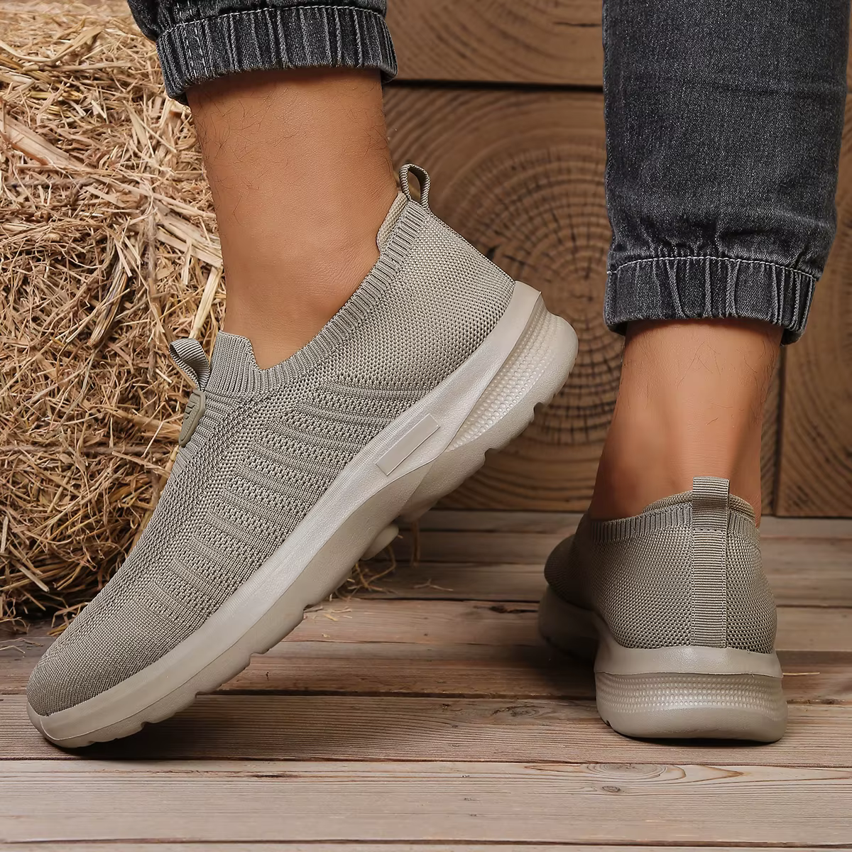 Chaussures décontractées pour hommes en EVA solide - Semelle légère et souple