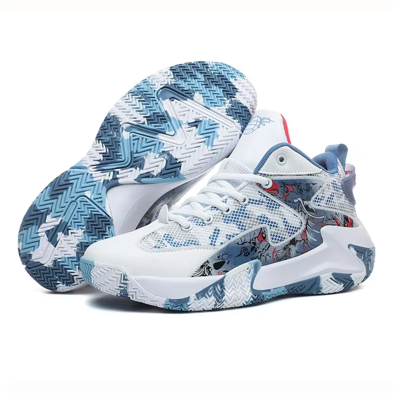 Nouveauté chaussures de basket-ball légères pour hommes respirant Confortable