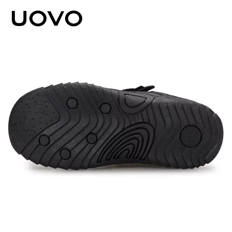 UOVO nouveauté chaussures d'école mi-mollet garçons randonnée mode Sport en plein air enfants espadrilles décontractées taille # 26-36