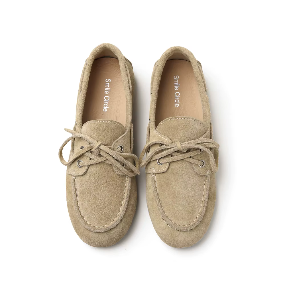Chaussures Bateau en Cuir group pour Femme