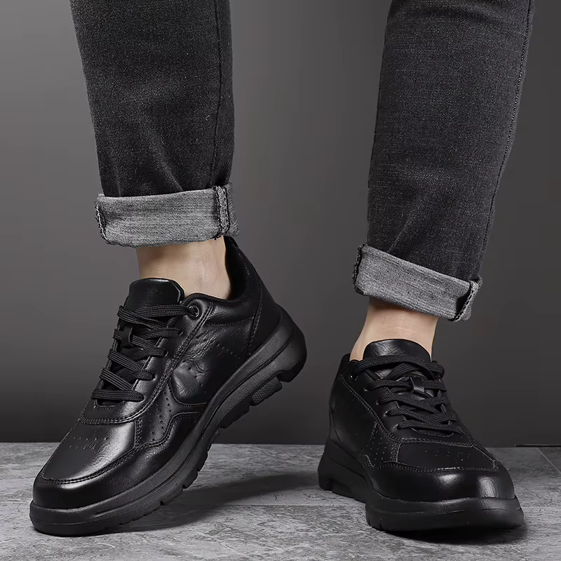 Baskets en cuir non ald pour hommes