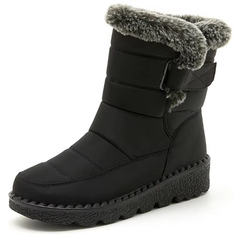 Bottes de neige plates imperméables pour femmes