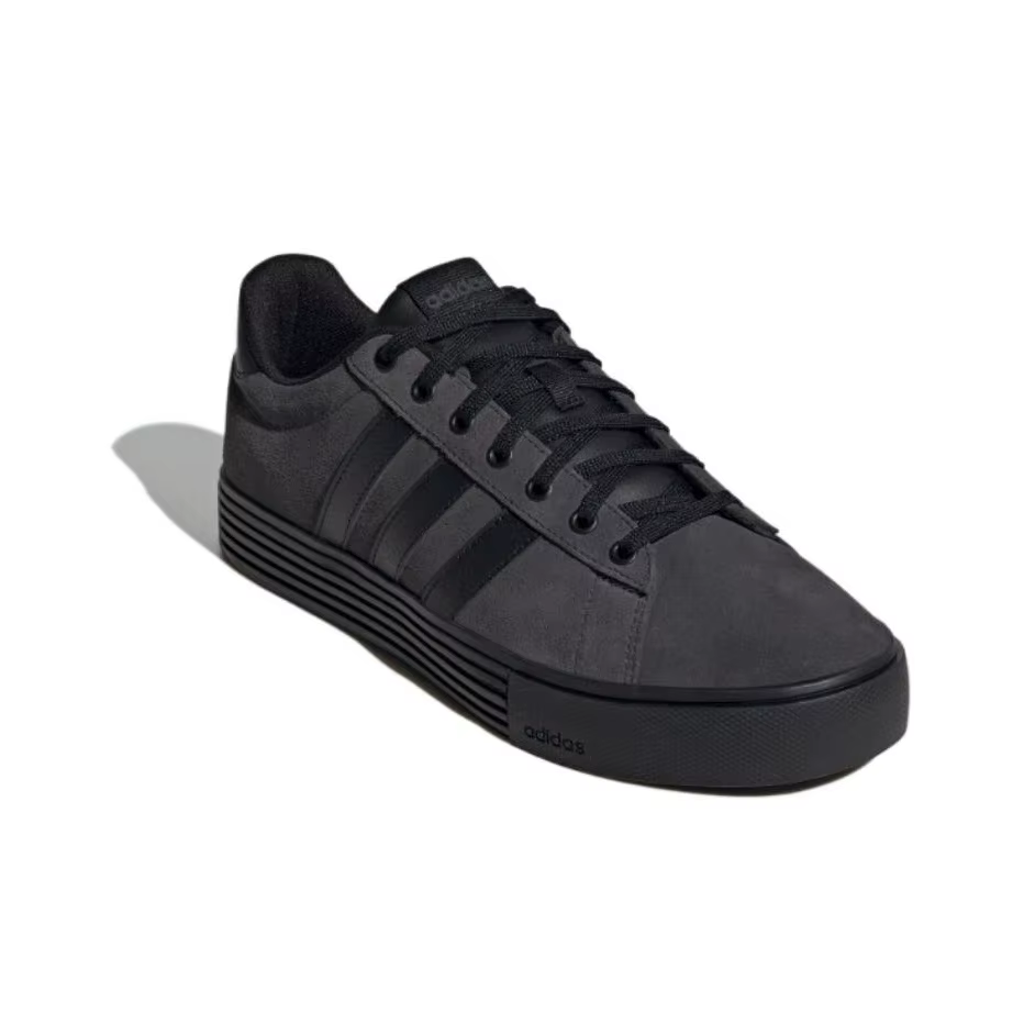 Adidas Daily 4.0 Chaussures de skateboard basses en cuir synthétique unisexe noir JI4355