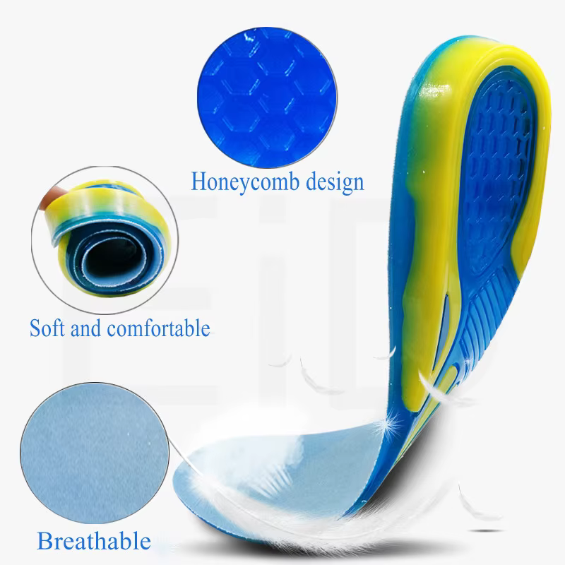 Semelles en Gel de silicone pour pieds fasciite plantaire talon éperon