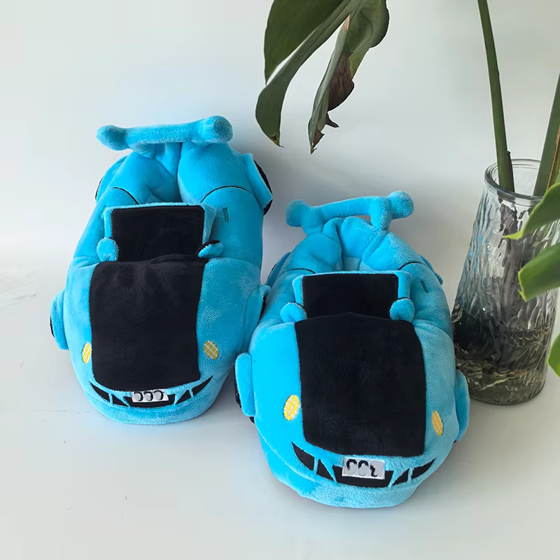 Chaussures en peluche multi-styles en forme de voiture pour hommes et femmes, pantoufles d'intérieur de maison, cadeau de noël, nouvelle collection hiver automne 2025