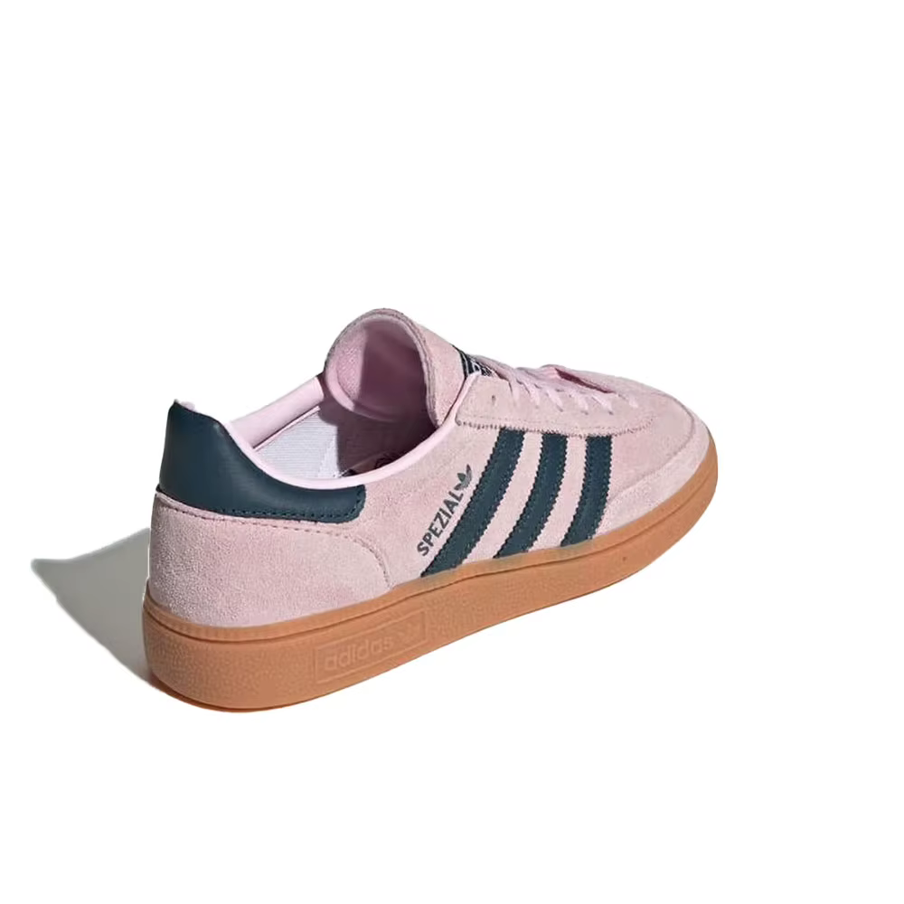 Adidas Originals HANDBALL SPEZIAL daim bout rond à lacets baskets basses femme rose/noir IF6561