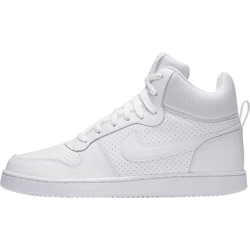 Nike véritable COURT BOROUGH MID hommes pur blanc haut baskets décontractées 838938-111