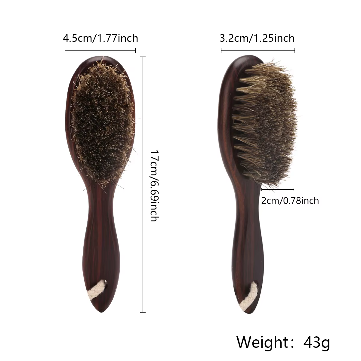 Professionnel barbier rasage barbe brosse cheveux Duster brosses crin Salon visage moustache propre rasage outils de coiffure