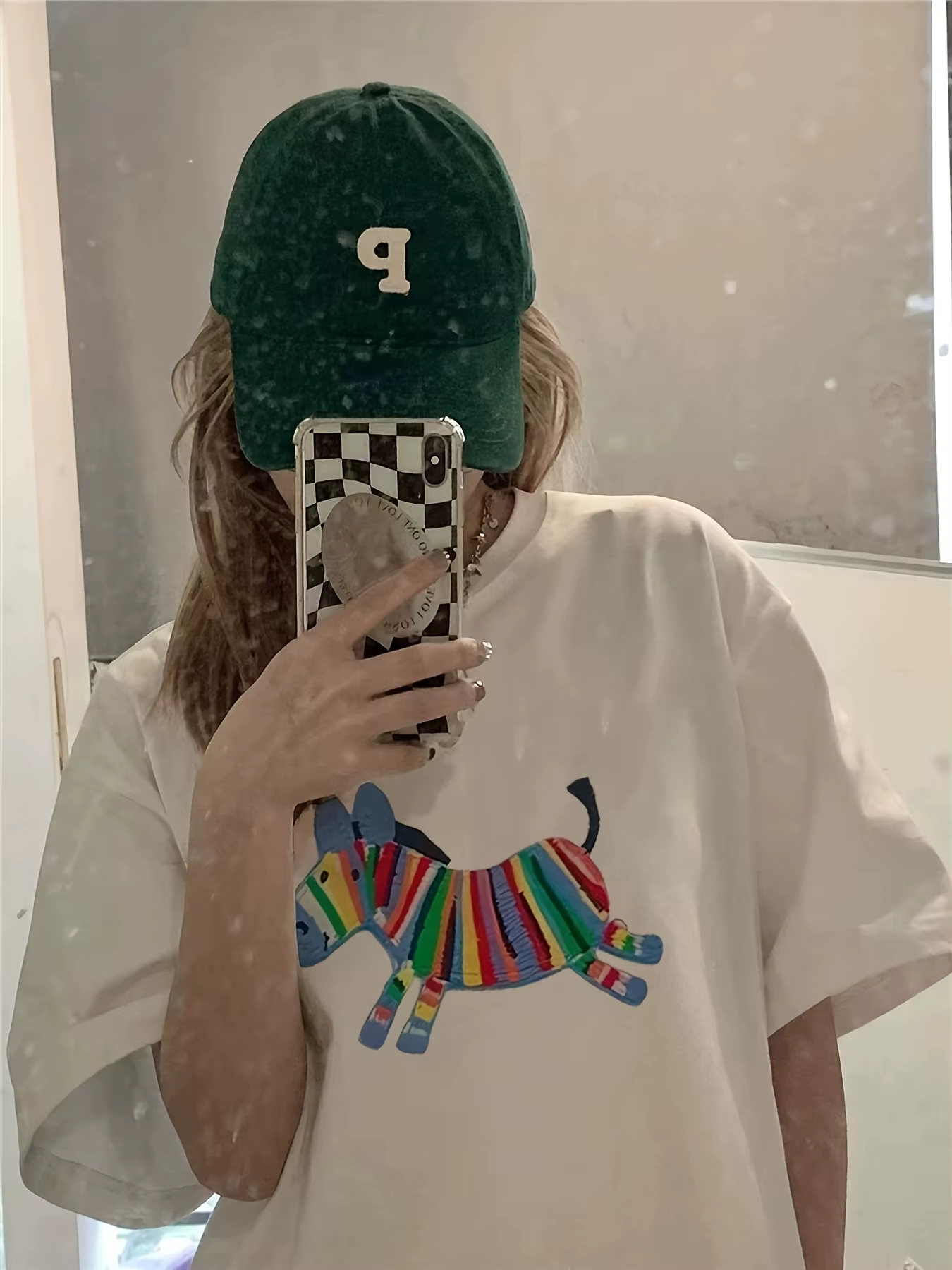 T-shirt surdimensionné pour femmes, mode d'été, imprimé dessiné, décontracté, haut à manches courtes, pull confortable, grande taille, tenue tendance