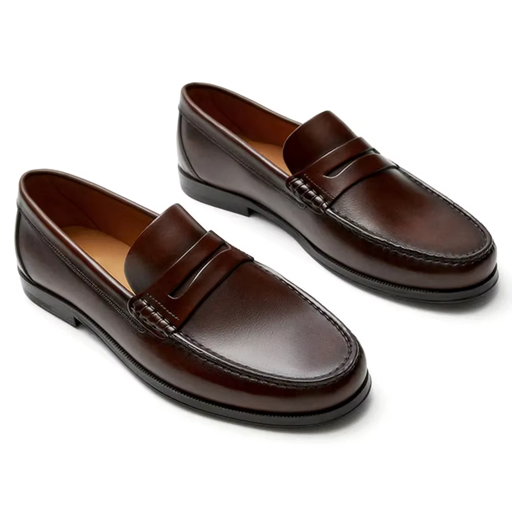 Mocassins en cuir de veau pour homme