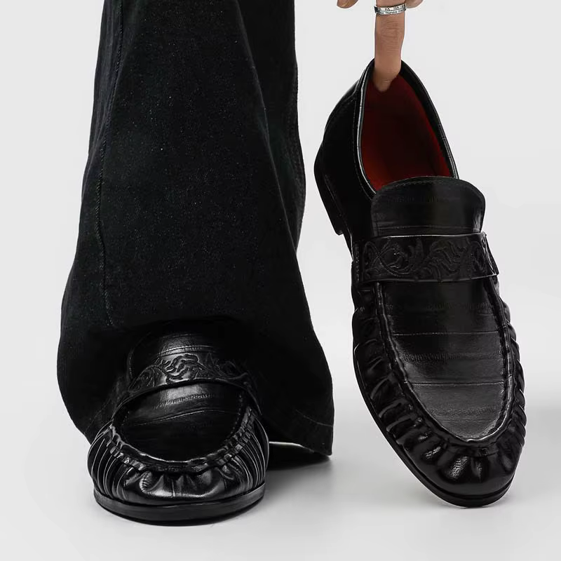 Chaussures Derby Noires pour Hommes – Style Décontracté et Professionnel