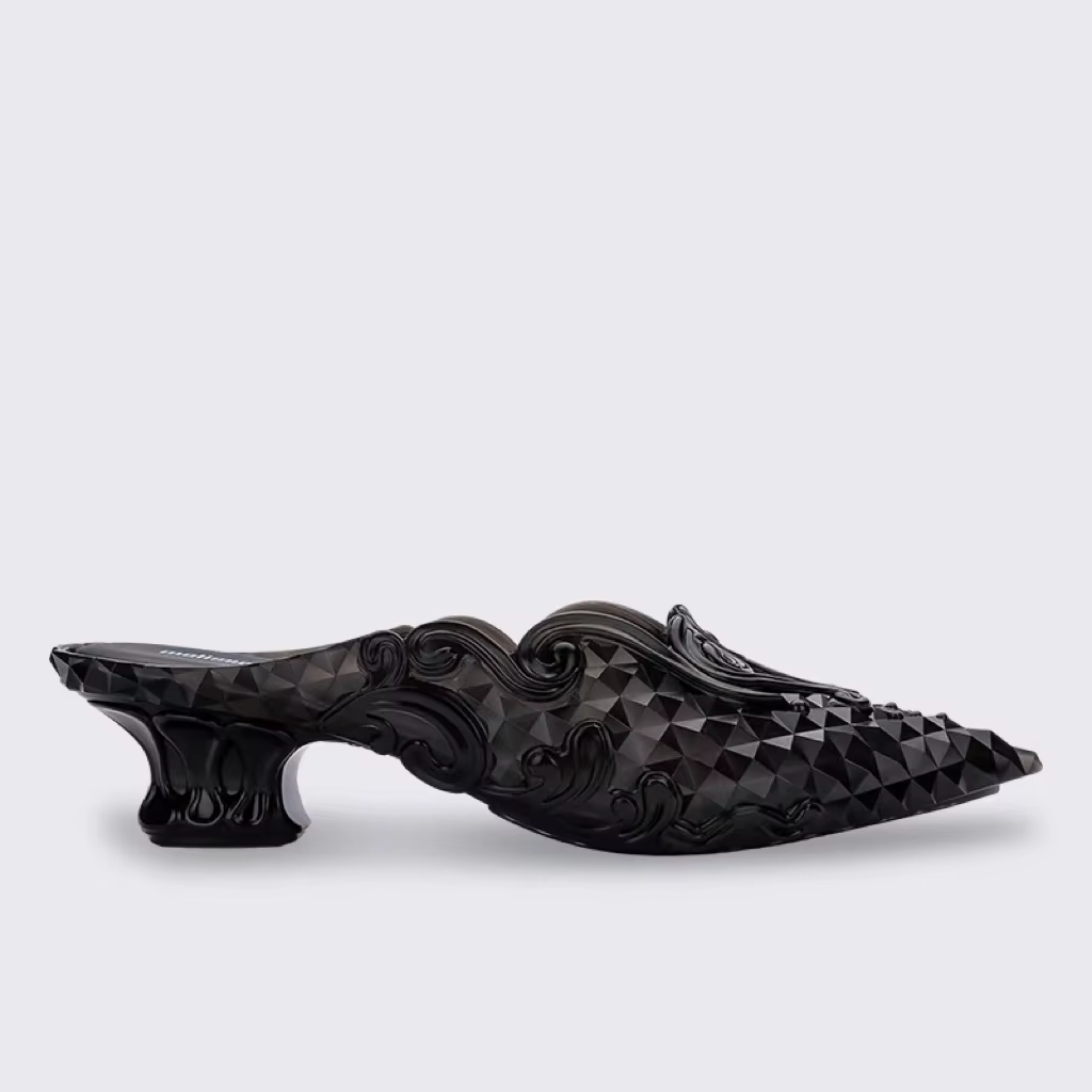 Femmes sandales 2025 printemps Melissa femme Slingback chaussures mode dames talons hauts élégant Med talon bout pointu sans lacet sandale