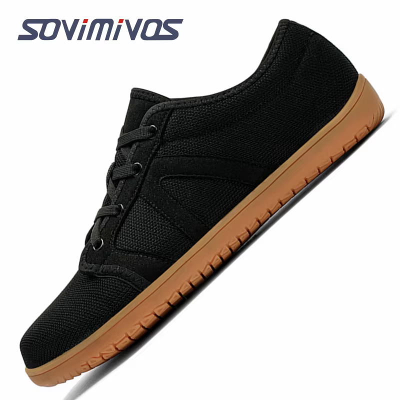 Chaussures pieds nus pour hommes Zero Drop minimaliste course à bout large boîte chaussure Tennis