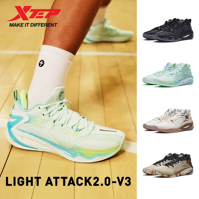 Xtep Light Attack 2.0 V3 chaussures de basket-ball pour hommes printemps