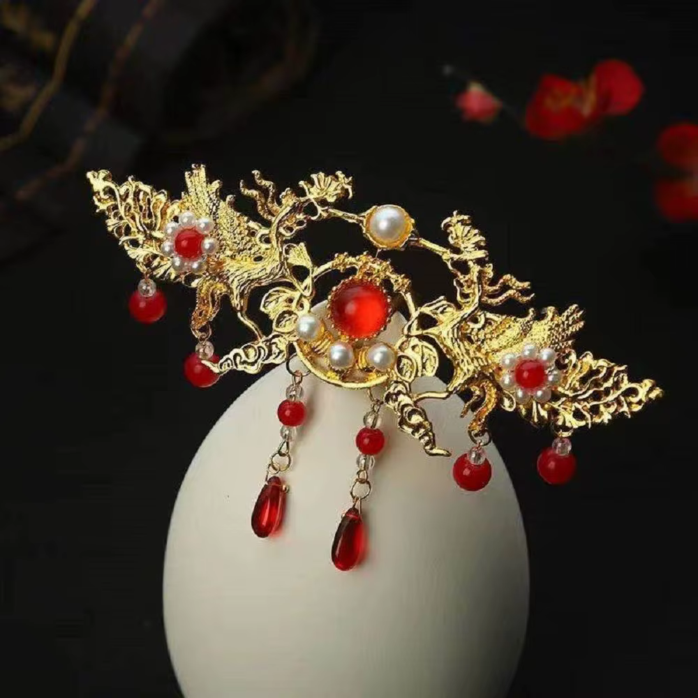Accessoires de coiffure de mariage, accessoires photo, couronne de cheveux style papillon ancien, bâtonnet à cheveux de mariée, épingle à cheveux Hanfu, outil de conception de coiffure