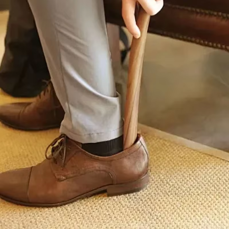 Nouveau cornes à chaussures avancées en bois massif 15-31cm