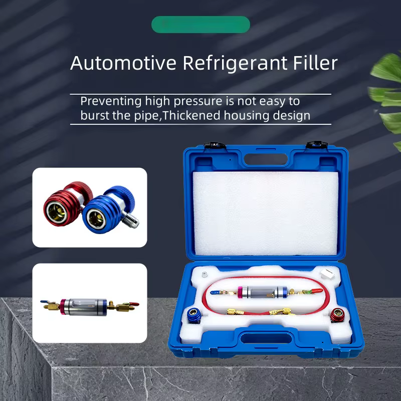 Filtre à huile de compresseur de climatisation automobile et purificateur de remplissage d'analyseur d'huile de réfrigérant pour l'entretien du système de refroidissement