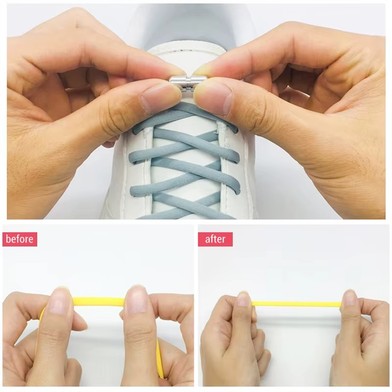 Lacets élastiques demi-cercle pour enfants et adultes