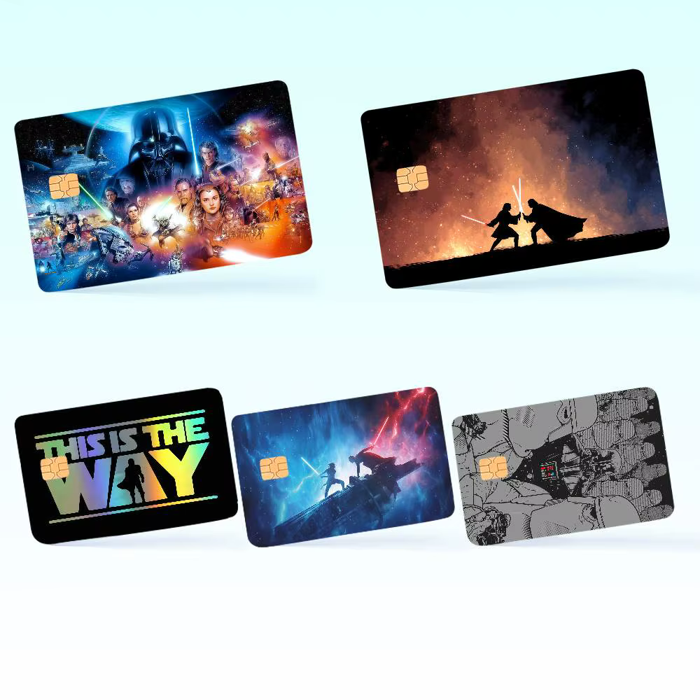 Autocollants pour cartes de crédit S-STAR W-WARS Classic Movie Cover, impression d'image d'anime sur toile, décoration manga HD