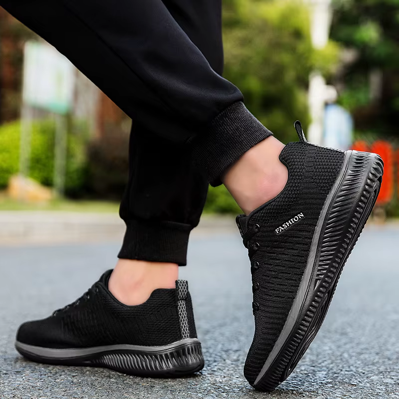 Baskets hommes course marche tricot chaussures mode décontracté haute qualité Sport athlétique gymnase léger